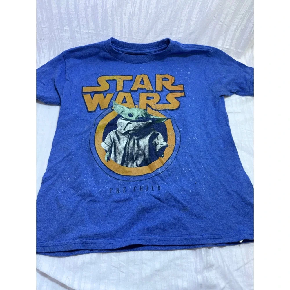 Kids Star Wars Grogu Baby Yoda 3pc Set 2 T-Shirts &‎ Mesh Shorts Size 6 M